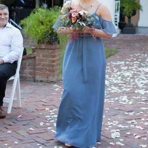 Slate Blue Bridesmaid Dress
